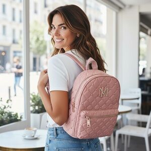 Badgley Mischka Blush Quilted Design Backpack
NWT